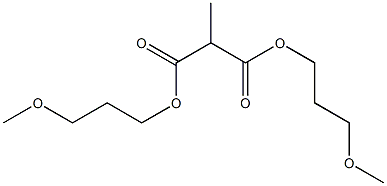 Methylmalonic acid bis(3-methoxypropyl) ester,,结构式