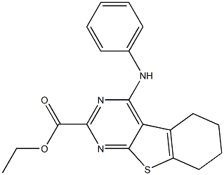 5,6,7,8-Tetrahydro-4-(phenylamino)[1]benzothieno[2,3-d]pyrimidine-2-carboxylic acid ethyl ester