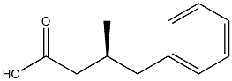 [S,(-)]-3-Benzylbutyric acid Structure
