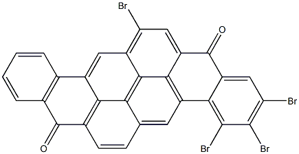 2,3,4,14-Tetrabromo-8,16-pyranthrenedione,,结构式