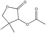 2-Oxo-4,4-dimethyltetrahydrofuran-3-ol acetate Struktur
