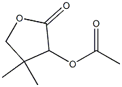 2-Oxo-4,4-dimethyltetrahydrofuran-3-ol acetate,,结构式