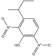 3-sec-Butyl-2,6-dinitrophenol Structure