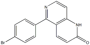 5-(4-Bromophenyl)-1,6-naphthyridin-2(1H)-one,,结构式