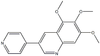 5,6,7-Trimethoxy-3-(4-pyridyl)quinoline