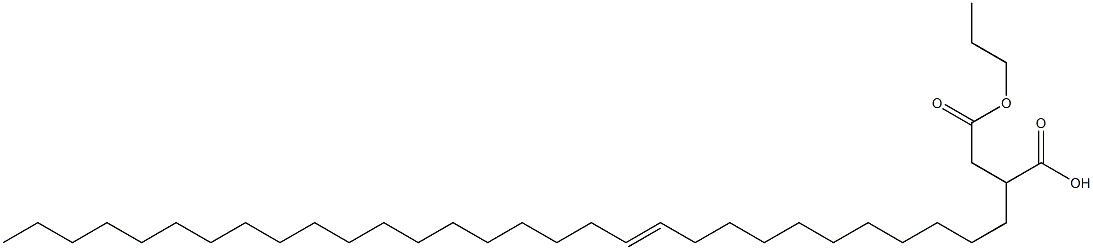 2-(11-Triacontenyl)succinic acid 1-hydrogen 4-propyl ester Structure