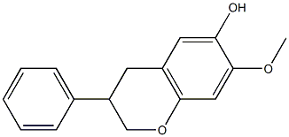 3-(Phenyl)-6-hydroxy-7-methoxychroman Structure