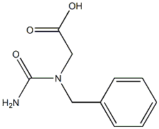 (1-ベンジルウレイド)酢酸 化学構造式