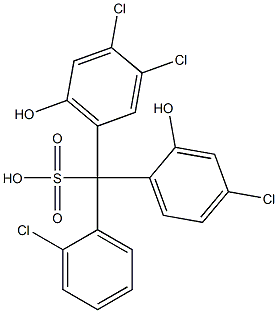  (2-Chlorophenyl)(4-chloro-2-hydroxyphenyl)(3,4-dichloro-6-hydroxyphenyl)methanesulfonic acid