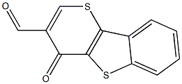 4-オキソ-4H-チオピラノ[3,2-b][1]ベンゾチオフェン-3-カルボアルデヒド 化学構造式
