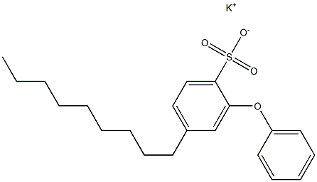 4-Nonyl-2-phenoxybenzenesulfonic acid potassium salt,,结构式