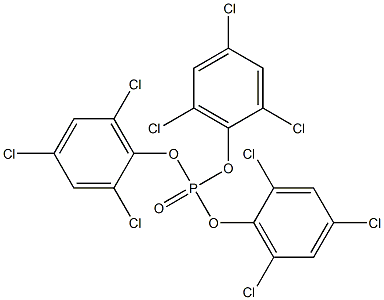 Phosphoric acid tris(2,4,6-trichlorophenyl) ester Structure