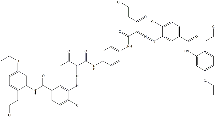 3,3'-[2-(Chloromethyl)-1,4-phenylenebis[iminocarbonyl(acetylmethylene)azo]]bis[N-[2-(2-chloroethyl)-5-ethoxyphenyl]-4-chlorobenzamide]