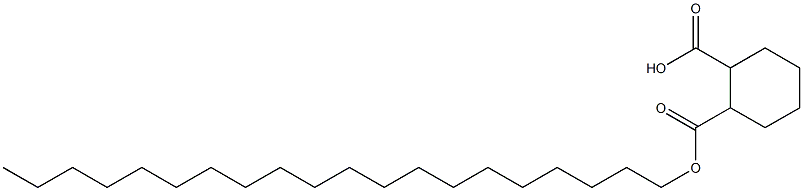 Cyclohexane-1,2-dicarboxylic acid hydrogen 1-icosyl ester Struktur