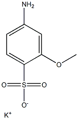 4-Amino-2-methoxybenzenesulfonic acid potassium salt Structure