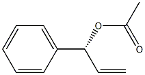 酢酸(R)-1-フェニル-2-プロペニル 化学構造式