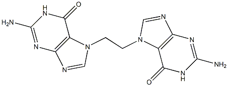 7,7'-(1,2-Ethanediyl)diguanine Struktur