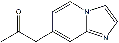 7-(2-オキソプロピル)イミダゾ[1,2-a]ピリジン 化学構造式