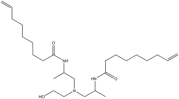 N,N'-[2-Hydroxyethyliminobis(1-methyl-2,1-ethanediyl)]bis(8-nonenamide) Structure