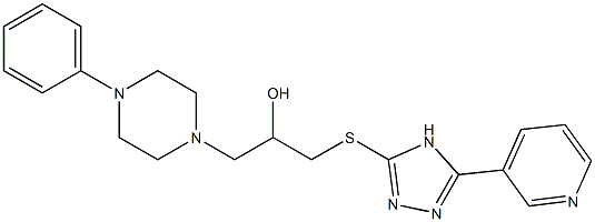 1-[[5-(3-Pyridyl)-4H-1,2,4-triazol-3-yl]thio]-3-(4-phenylpiperazino)-2-propanol