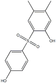 2,4'-ジヒドロキシ-4,5-ジメチル[スルホニルビスベンゼン] 化学構造式