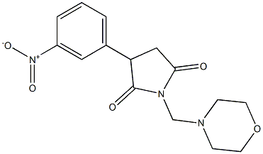 N-(Morpholinomethyl)-2-(m-nitrophenyl)succinimide|