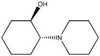 (1R,2R)-2-Piperidinocyclohexane-1-ol Struktur