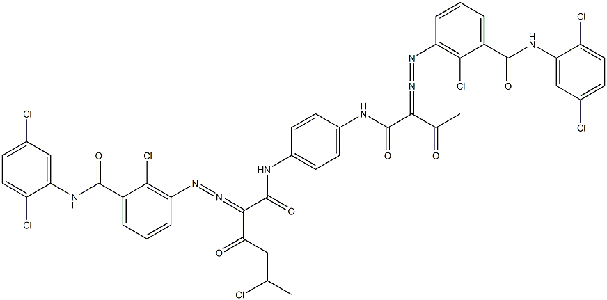 3,3'-[2-(1-Chloroethyl)-1,4-phenylenebis[iminocarbonyl(acetylmethylene)azo]]bis[N-(2,5-dichlorophenyl)-2-chlorobenzamide]|