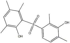 2,3'-Dihydroxy-2',3,4',5,6-pentamethyl[sulfonylbisbenzene],,结构式