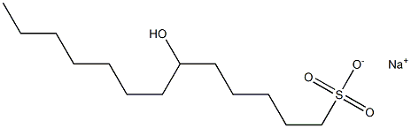 6-Hydroxytridecane-1-sulfonic acid sodium salt Structure