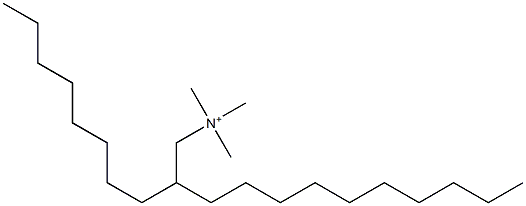 2-Octyldodecyltrimethylaminium,,结构式