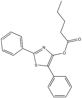 Valeric acid 2,5-diphenyl-4-thiazolyl ester 结构式