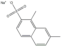 1,7-Dimethyl-2-naphthalenesulfonic acid sodium salt,,结构式