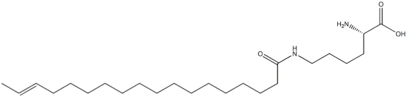 N6-(16-Octadecenoyl)lysine 结构式