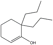 6,6-Dipropyl-1-cyclohexen-1-ol,,结构式