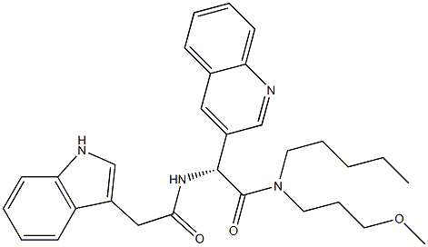 N-[(R)-1-(3-Quinolinyl)-2-[(3-methoxypropyl)pentylamino]-2-oxoethyl]-1H-indole-3-acetamide