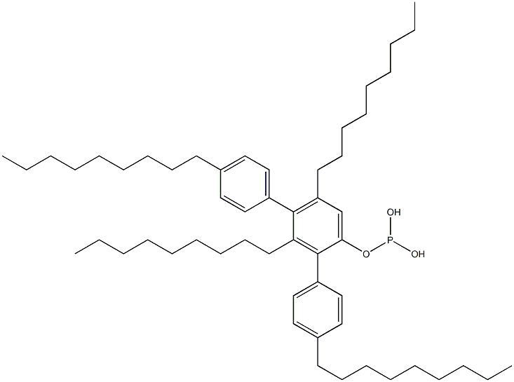 Phosphorous acid bis(4-nonylphenyl)3,5-dinonylphenyl ester Structure