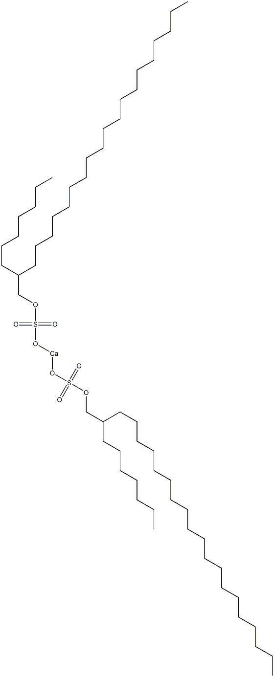 Bis(2-heptylhenicosyloxysulfonyloxy)calcium,,结构式