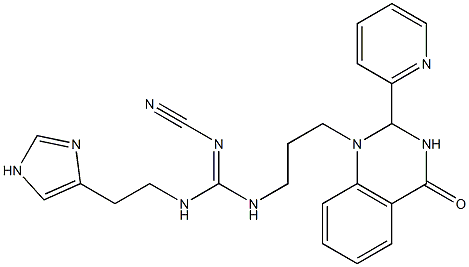  1-[3-[2-Cyano-3-[2-(1H-imidazol-4-yl)ethyl]guanidino]propyl]-2-(2-pyridinyl)-1,2-dihydroquinazolin-4(3H)-one