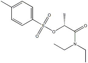 [R,(+)]-N,N-Diethyl-2-[(p-tolylsulfonyl)oxy]propionamide Struktur