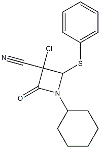 3-Chloro-3-cyano-1-cyclohexyl-4-(phenylthio)azetidin-2-one