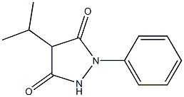 4-Isopropyl-1-phenyl-3,5-pyrazolidinedione Structure