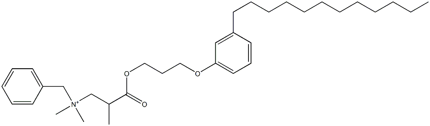  N,N-Dimethyl-N-benzyl-N-[2-[[3-(3-dodecylphenyloxy)propyl]oxycarbonyl]propyl]aminium