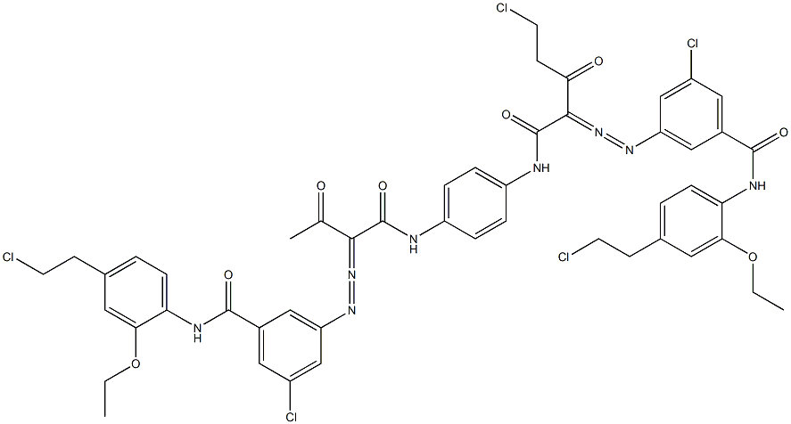 3,3'-[2-(Chloromethyl)-1,4-phenylenebis[iminocarbonyl(acetylmethylene)azo]]bis[N-[4-(2-chloroethyl)-2-ethoxyphenyl]-5-chlorobenzamide]