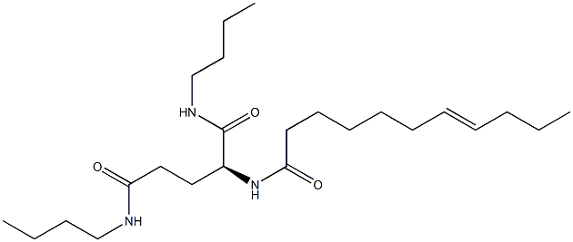 N2-(7-Undecenoyl)-N1,N5-dibutylglutaminamide,,结构式