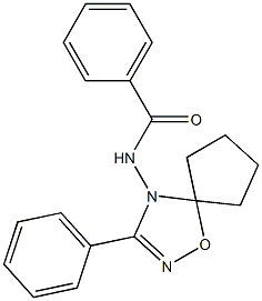 N-[3-(Phenyl)spiro[1,2,4-oxadiazole-5(4H),1'-cyclopentan]-4-yl]benzamide Structure