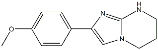 5,6,7,8-Tetrahydro-2-(4-methoxyphenyl)imidazo[1,2-a]pyrimidine Structure