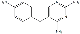 2,4-Diamino-5-[4-aminobenzyl]pyrimidine Structure