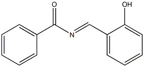 N-(2-ヒドロキシベンジリデン)ベンズアミド 化学構造式