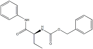 (-)-[(S)-1-(Phenylcarbamoyl)propyl]carbamic acid benzyl ester Structure